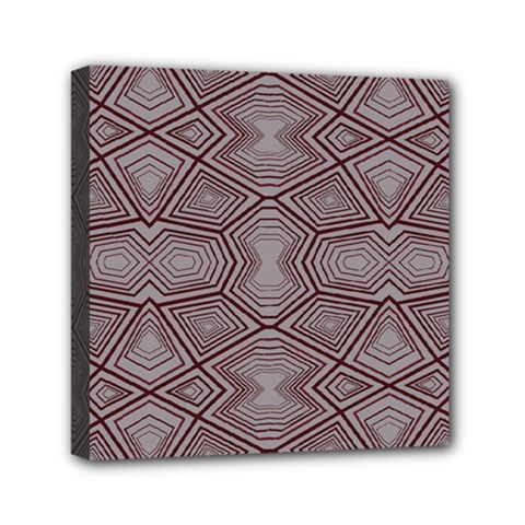 Abstract Pattern Geometric Backgrounds Mini Canvas 6  X 6  (stretched) by Eskimos