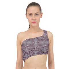 Abstract Pattern Geometric Backgrounds Spliced Up Bikini Top  by Eskimos