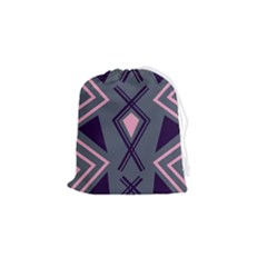 Abstract Pattern Geometric Backgrounds  Drawstring Pouch (small) by Eskimos