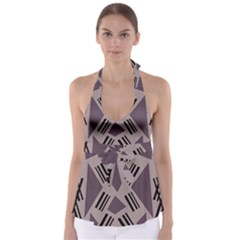 Abstract Pattern Geometric Backgrounds   Babydoll Tankini Top by Eskimos