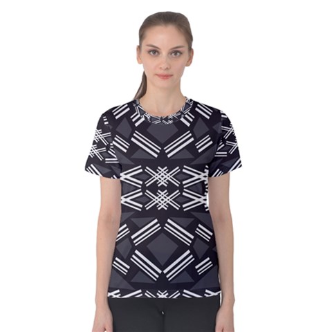 Abstract Pattern Geometric Backgrounds  Women s Cotton Tee by Eskimos