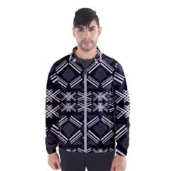 Abstract pattern geometric backgrounds  Men s Windbreaker