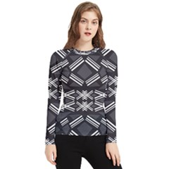 Abstract Pattern Geometric Backgrounds  Women s Long Sleeve Rash Guard by Eskimos