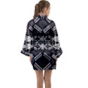 Abstract pattern geometric backgrounds  Long Sleeve Satin Kimono View2