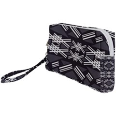 Abstract Pattern Geometric Backgrounds  Wristlet Pouch Bag (small) by Eskimos