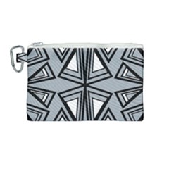 Abstract Pattern Geometric Backgrounds   Canvas Cosmetic Bag (medium) by Eskimos