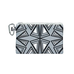Abstract Pattern Geometric Backgrounds   Canvas Cosmetic Bag (small) by Eskimos
