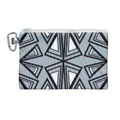 Abstract Pattern Geometric Backgrounds   Canvas Cosmetic Bag (large) by Eskimos