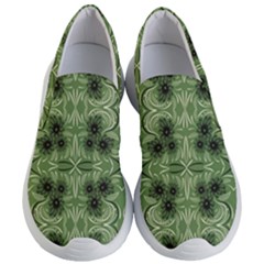 Folk Flowers Print Floral Pattern Ethnic Art Women s Lightweight Slip Ons by Eskimos