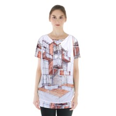 Rag-flats-onion-flats-llc-architecture-drawing Graffiti-architecture Skirt Hem Sports Top