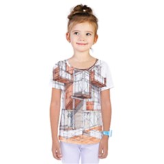 Rag-flats-onion-flats-llc-architecture-drawing Graffiti-architecture Kids  One Piece Tee