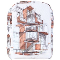 Rag-flats-onion-flats-llc-architecture-drawing Graffiti-architecture Full Print Backpack