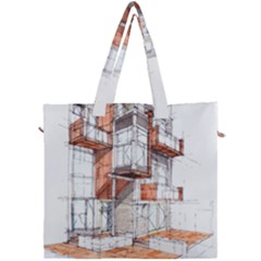 Rag-flats-onion-flats-llc-architecture-drawing Graffiti-architecture Canvas Travel Bag
