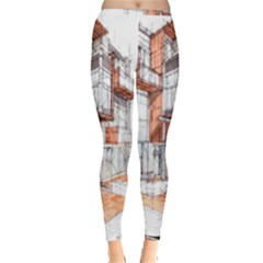 Rag-flats-onion-flats-llc-architecture-drawing Graffiti-architecture Inside Out Leggings