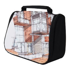 Rag-flats-onion-flats-llc-architecture-drawing Graffiti-architecture Full Print Travel Pouch (Small)