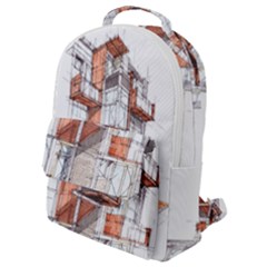 Rag-flats-onion-flats-llc-architecture-drawing Graffiti-architecture Flap Pocket Backpack (Small)