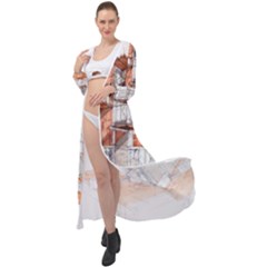 Rag-flats-onion-flats-llc-architecture-drawing Graffiti-architecture Maxi Chiffon Beach Wrap