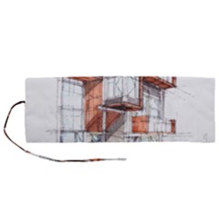 Rag-flats-onion-flats-llc-architecture-drawing Graffiti-architecture Roll Up Canvas Pencil Holder (M)