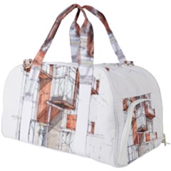 Rag-flats-onion-flats-llc-architecture-drawing Graffiti-architecture Burner Gym Duffel Bag