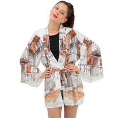 Rag-flats-onion-flats-llc-architecture-drawing Graffiti-architecture Long Sleeve Kimono