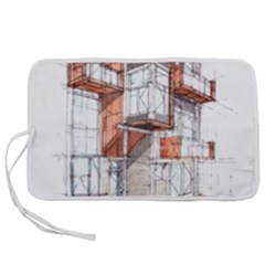 Rag-flats-onion-flats-llc-architecture-drawing Graffiti-architecture Pen Storage Case (L)