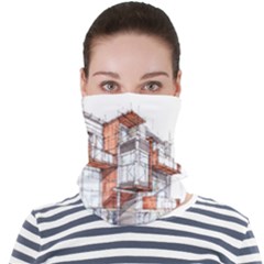 Rag-flats-onion-flats-llc-architecture-drawing Graffiti-architecture Face Seamless Bandana (Adult)