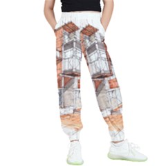 Rag-flats-onion-flats-llc-architecture-drawing Graffiti-architecture Kids  Elastic Waist Pants