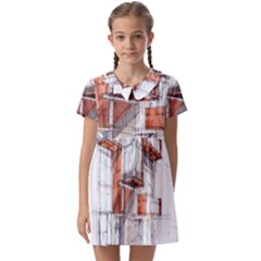 Rag-flats-onion-flats-llc-architecture-drawing Graffiti-architecture Kids  Asymmetric Collar Dress