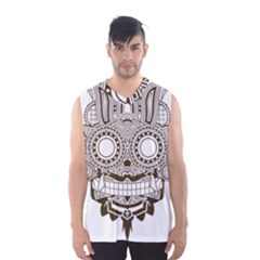 Barong-mask-art-bali Men s Basketball Tank Top by Jancukart