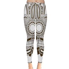 Barong-mask-art-bali Inside Out Leggings