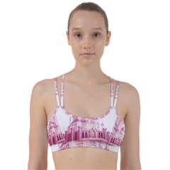 Pink Castle Line Them Up Sports Bra by Jancukart