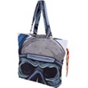 Skull-underwater-diving-skeleton-diving-head Drawstring Tote Bag View1