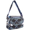 Skull-underwater-diving-skeleton-diving-head Courier Bag View1