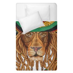 Lion Rastafari Duvet Cover Double Side (single Size) by Jancukart