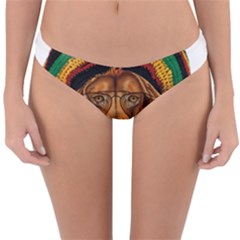 Lion Rastafari Reversible Hipster Bikini Bottoms by Jancukart