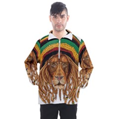 Lion Rastafari Men s Half Zip Pullover