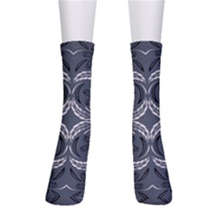 Folk Flowers Print Floral Pattern Ethnic Art Crew Socks by Eskimos