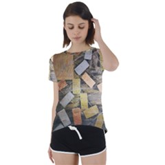 All That Glitters Is Gold  Short Sleeve Foldover Tee