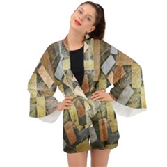 All That Glitters Is Gold  Long Sleeve Kimono