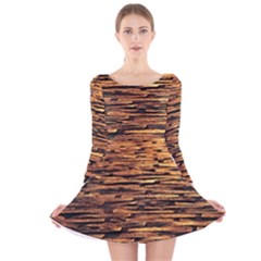Cobblestones Long Sleeve Velvet Skater Dress by artworkshop