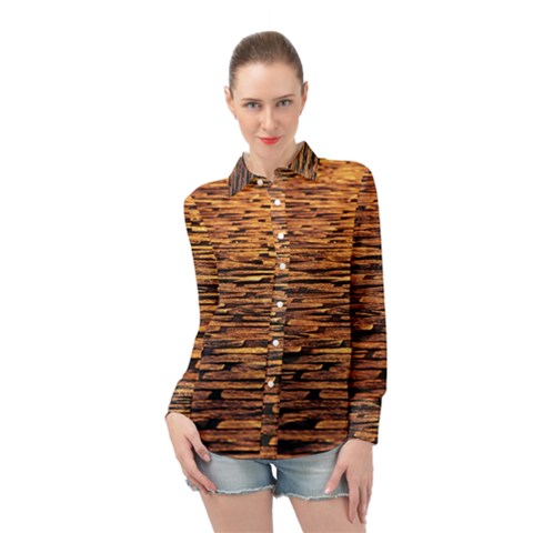 Cobblestones Long Sleeve Chiffon Shirt by artworkshop