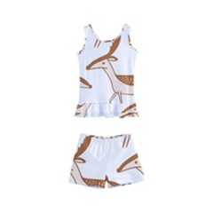 Cute Animal Deer Kids  Boyleg Swimsuit by artworkshop