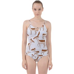 Cute Animal Deer Cut Out Top Tankini Set by artworkshop