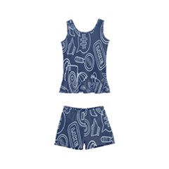 Internet Planet Drinks Kids  Boyleg Swimsuit by artworkshop