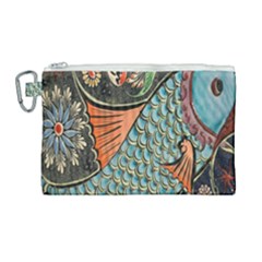 Mosaic Canvas Cosmetic Bag (large) by artworkshop