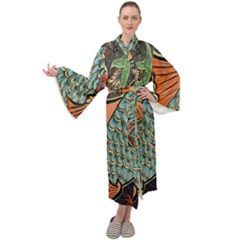 Mosaic Maxi Velour Kimono by artworkshop