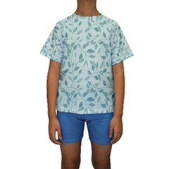 Seamless Foliage Kids  Short Sleeve Swimwear by artworkshop