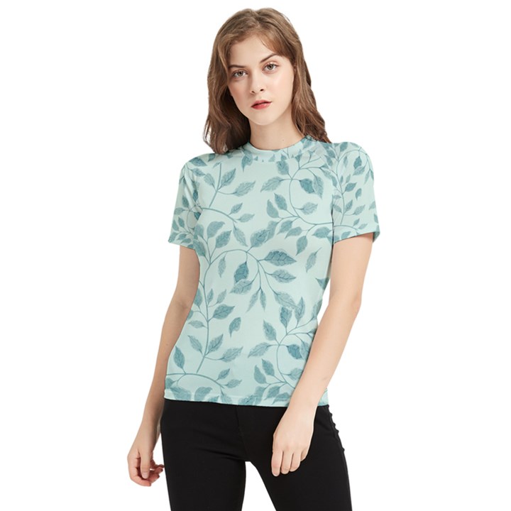 Seamless Foliage Women s Short Sleeve Rash Guard