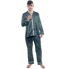 Wooden Wall Men s Long Sleeve Satin Pajamas Set by artworkshop