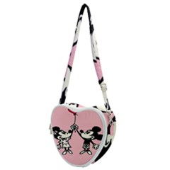 Baloon Love Mickey & Minnie Mouse Heart Shoulder Bag by nate14shop